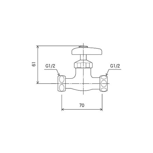 両ナット付止水栓 K85