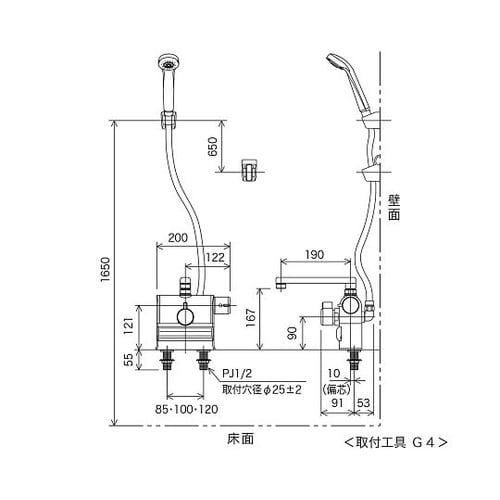 デッキサーモシャワー ワンストップ KF