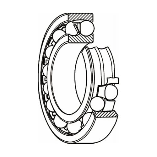 日本精工(NSK) 自動調心玉軸受 22