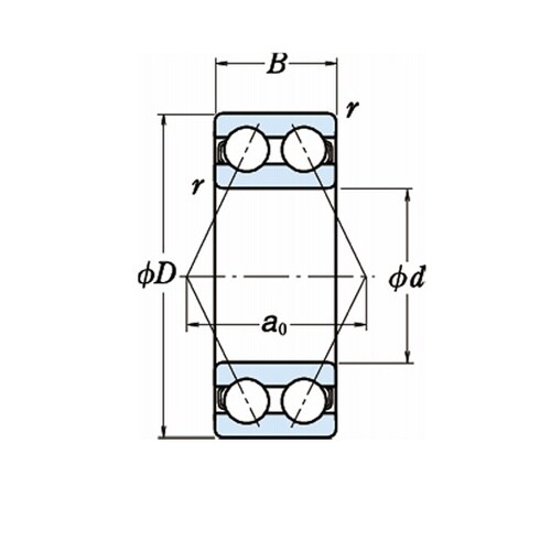 日本精工(NSK) 複列アンギュラ玉軸受