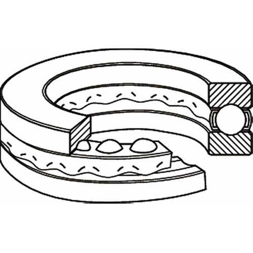 日本精工(NSK) 単式スラスト玉軸受(