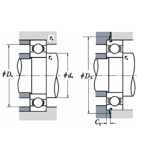 日本精工(NSK) 単列深溝玉軸受 63