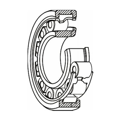 日本精工(NSK) 単列円筒ころ軸受 N