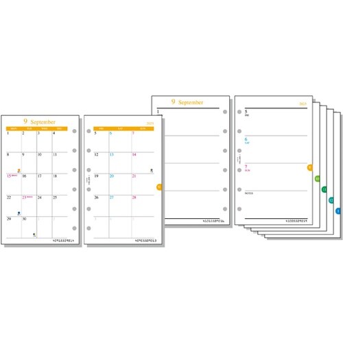 25ラセ日付入りリフィル 月間&週間ー2