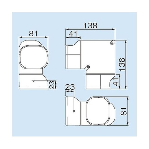 ひねりエルボ ブラック SN−77−K
