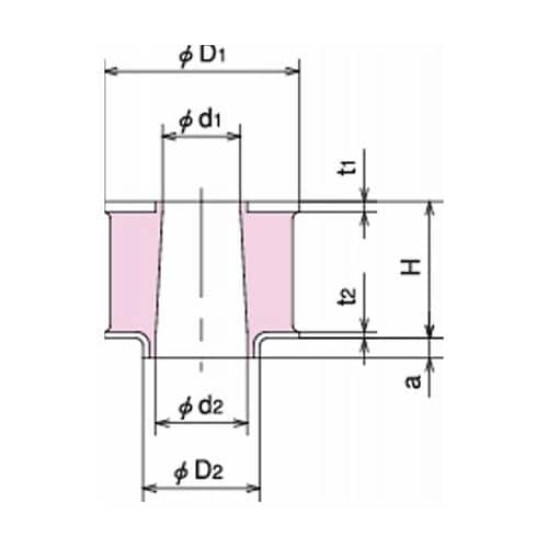 吊り用防振部材 吊形防振ゴム 許容荷重1