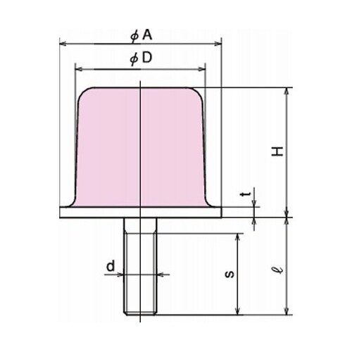 防振ゴム ストッパー 最大ストローク24