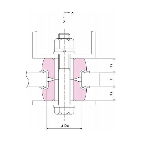防振ゴム タイマウント M12 RE−5