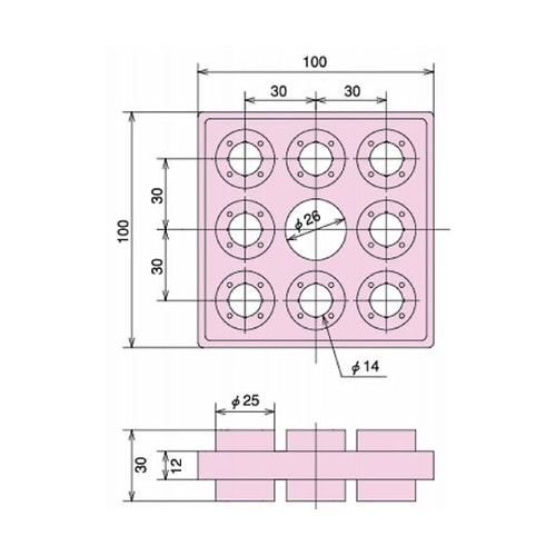 防振ゴム スプリングマット 許容荷重29
