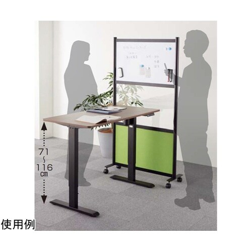 電動昇降デスク 木目 61−821−49