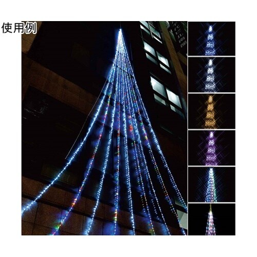 LED1728球ドレープライト ロングサ