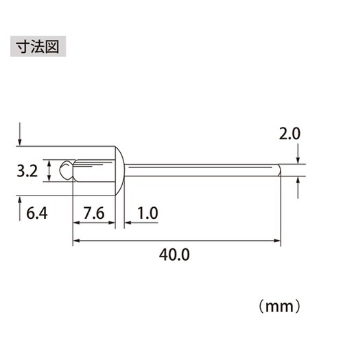 ブラインドリベット(1000本入) NA
