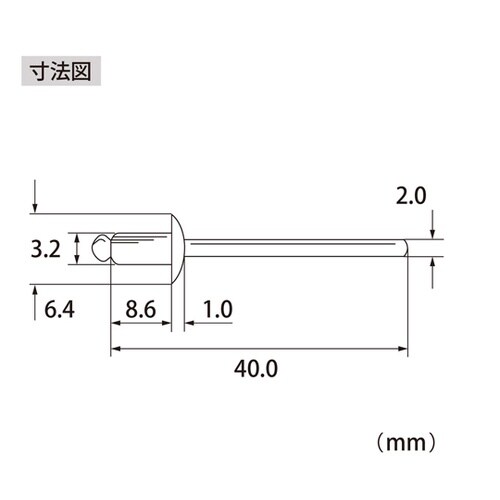 ブラインドリベット(1000本入) NS