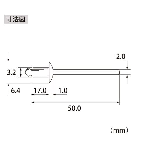 ブラインドリベット(1000本入) NS