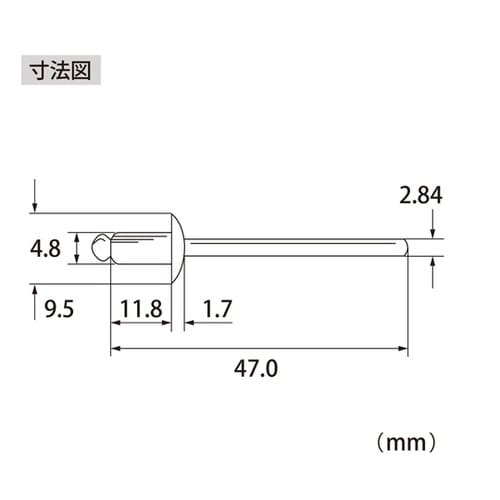 ブラインドリベット(1000本入) NS