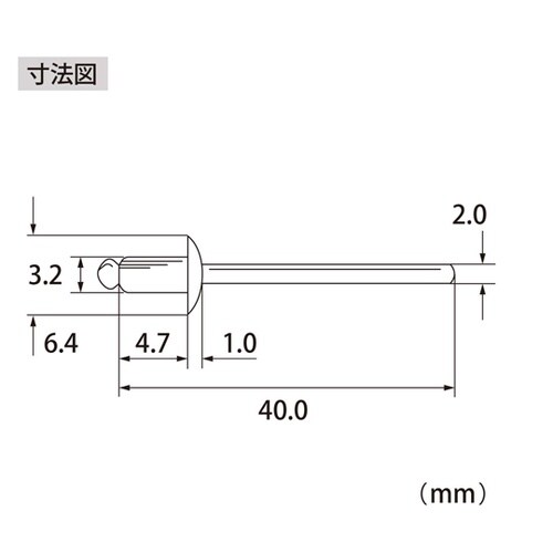 ブラインドリベット(1000本入) NS