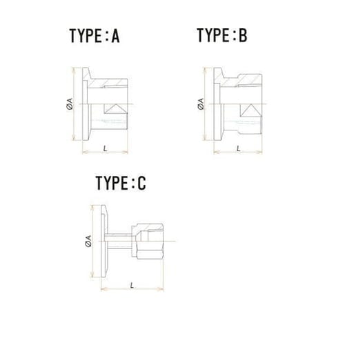 NW50+1/4インチ テーパー めすね
