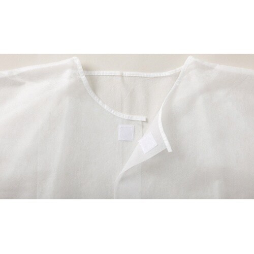 白衣(面ファスナー) 1ケース(10枚×