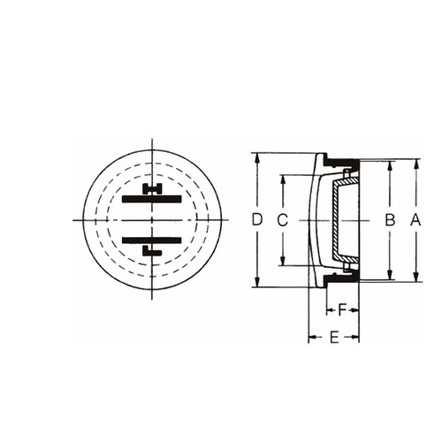 丸型オイルゲージ 打込式オイルゲージ K