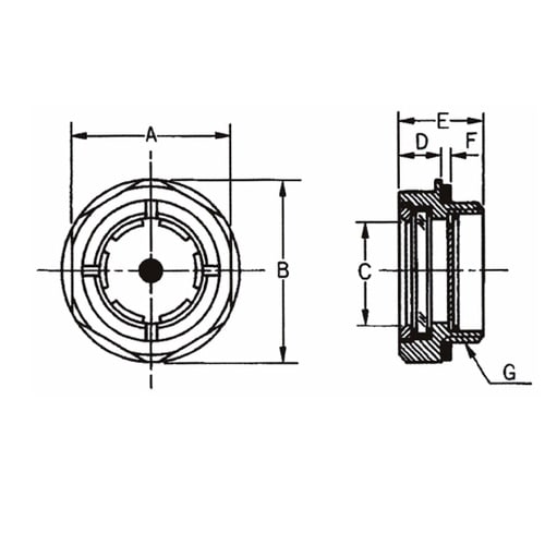 丸型オイルゲージ(金属製) ネジ付きオイ