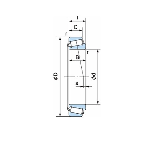 円すいころ軸受 32216