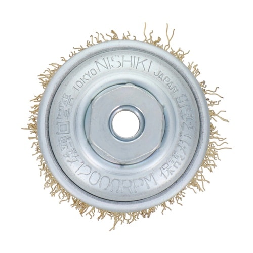 カップブラシ 真鍮線 65mm #436