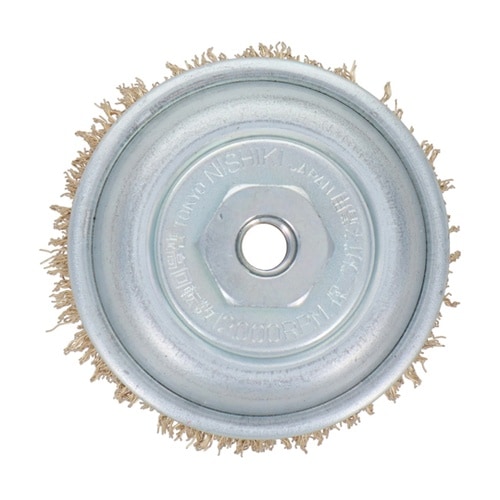 カップブラシ 鋼線メッキ 75mm #4