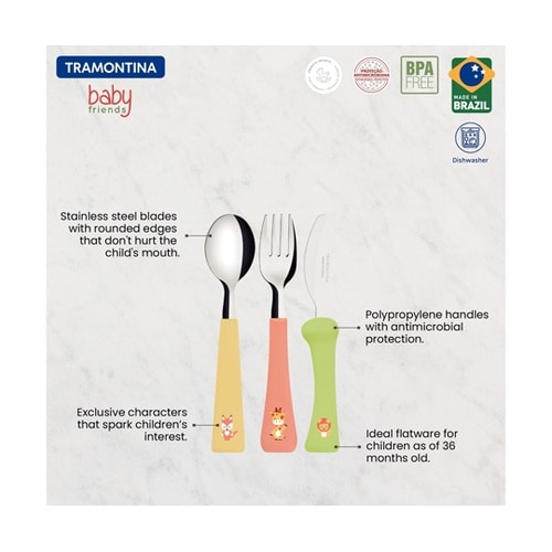 ベイビーフレンズ 子供用 ナイフ&スプー