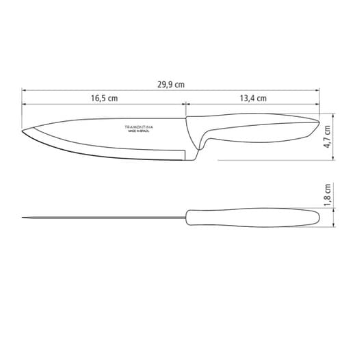 シェフズナイフ 黒 18cm 23426