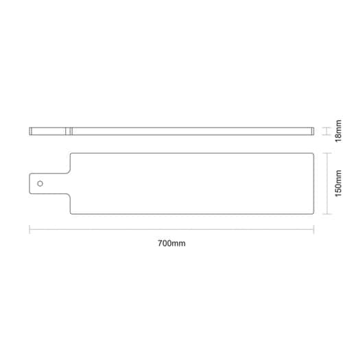 バーベキュー ロングサービングボード 7
