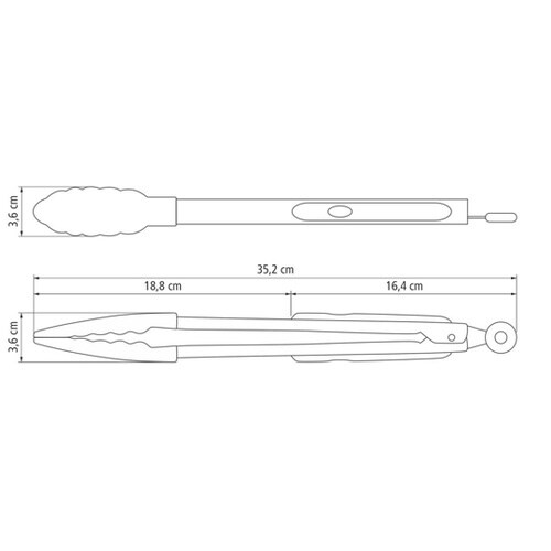 モルデ トング 35cm 25817/1