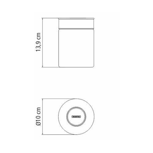 グラスコンテイナー ステンレス蓋 0.7