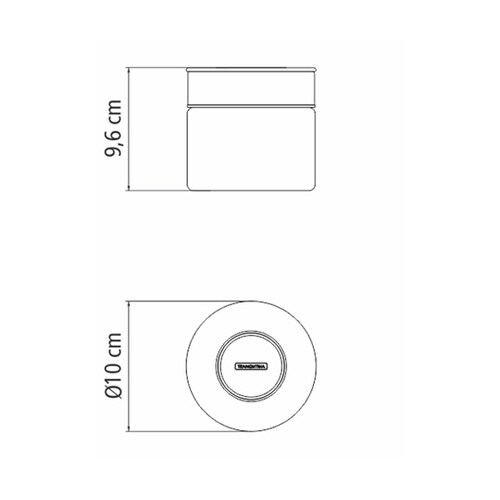 グラスコンテイナー ステンレス蓋 0.4