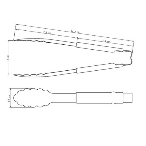 マルチトング グレー 24cm 2505