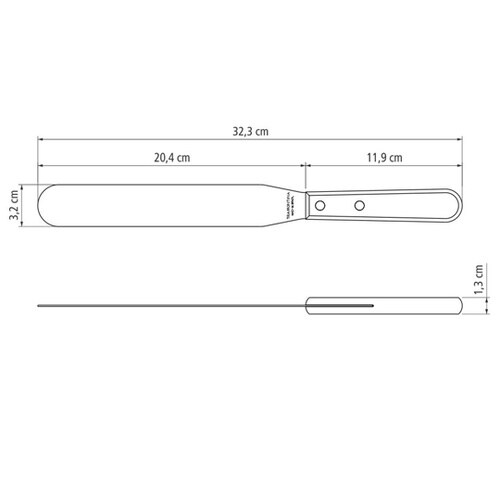 ベイカースパチュラ8インチ レッド 21