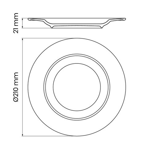 フルオリタ デザートプレート 21cm