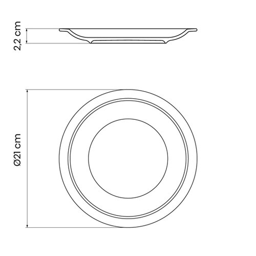 ペシェス デザートプレート 21cm 9
