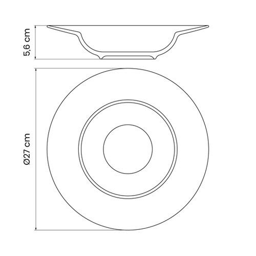 パオラ パスタプレート 27cm 966