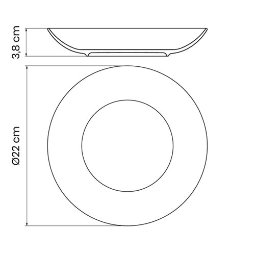 ソフィア ディーププレート 22cm 9