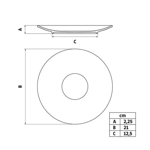 アテナ デザートプレート 21cm 96