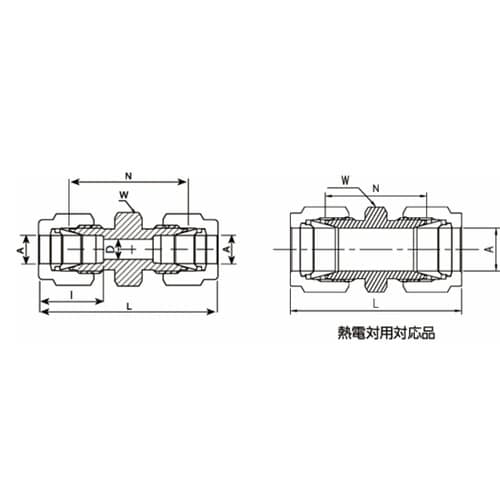 ニューV−Lok継手 ストレートユニオン