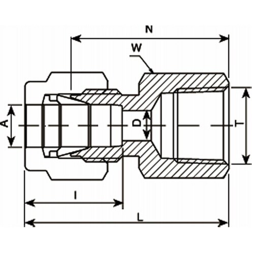 ニューV−Lok継手 ゲージユニオン(R