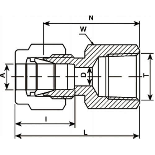 ニューV−Lok継手 ゲージユニオン(R