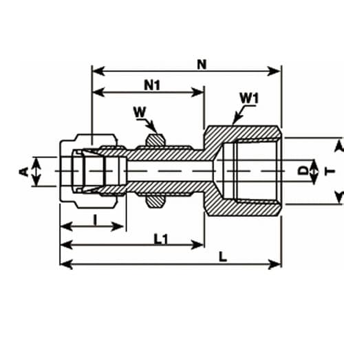ニューV−Lok継手 ゲージパネルユニオ