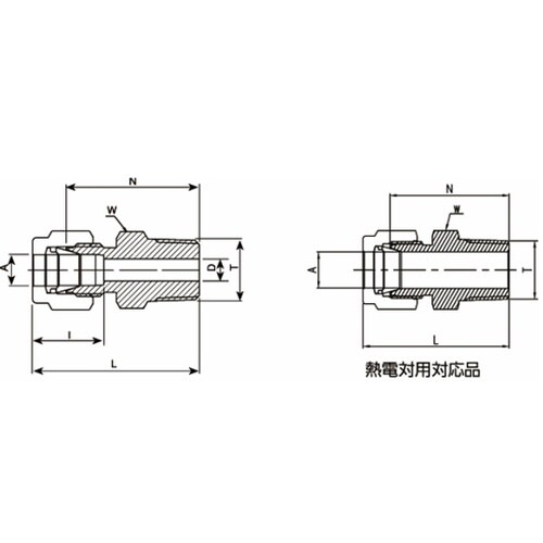 ニューV−Lok継手 ハーフユニオン(R