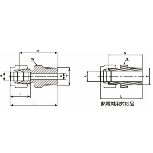 ニューV−Lok継手 ハーフユニオン(N