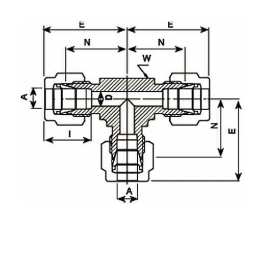 ニューV−Lok継手 ティーユニオン V