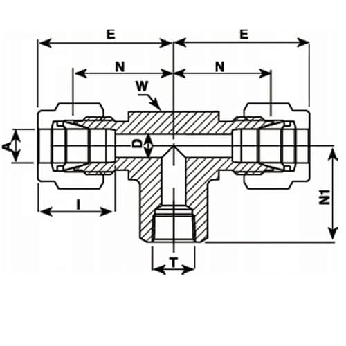 ニューV−Lok継手 ティーゲージユニオ