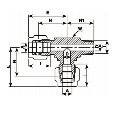 ニューV−Lok継手 ティーエルユニオン