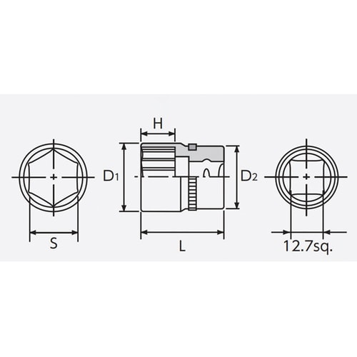 コンパクトサイズ 差込角12.7SQ ネ